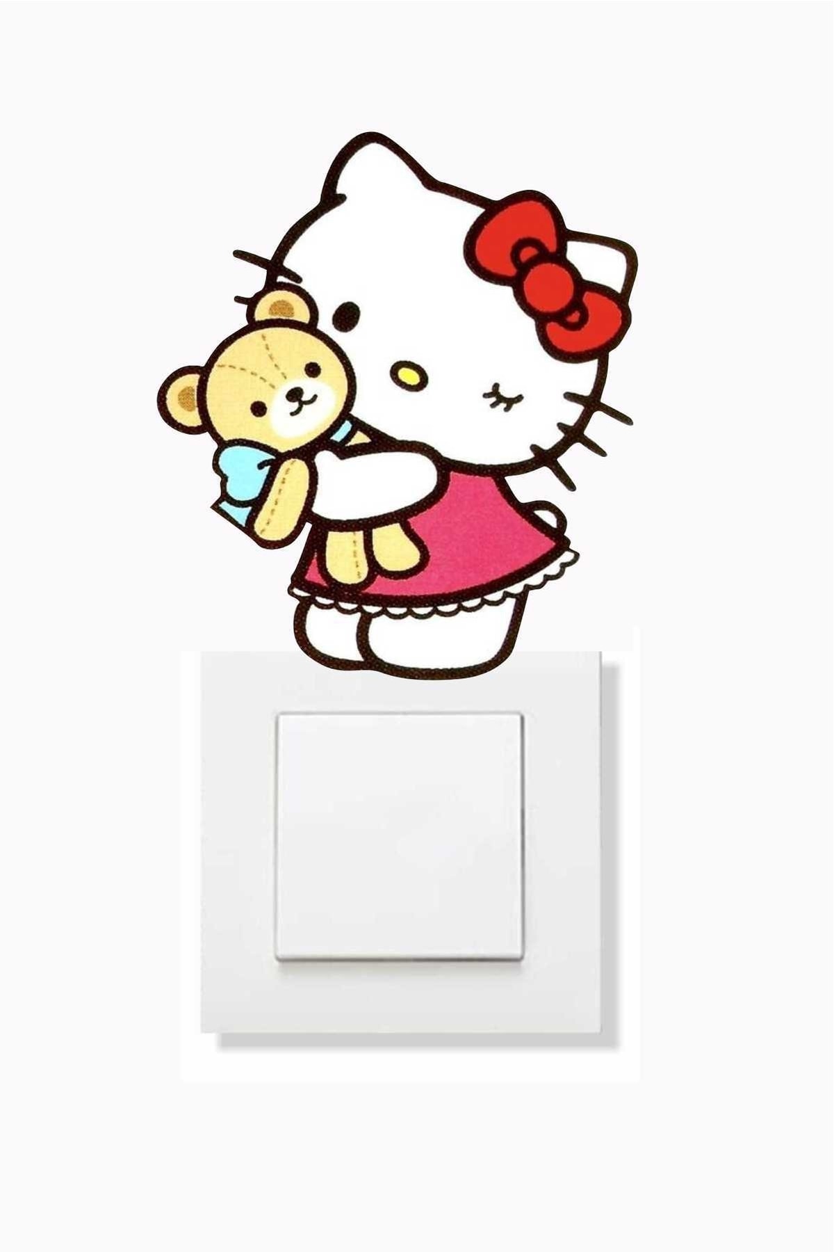 Hello Kitty - Ayıcıklı Priz Sticker
