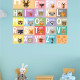 İngilizce Alfabe Çocuk Odası Duvar Sticker