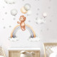 Sevimli Ayıcık Balonlar Ve Gökkuşağı Çocuk Odası Duvar Sticker