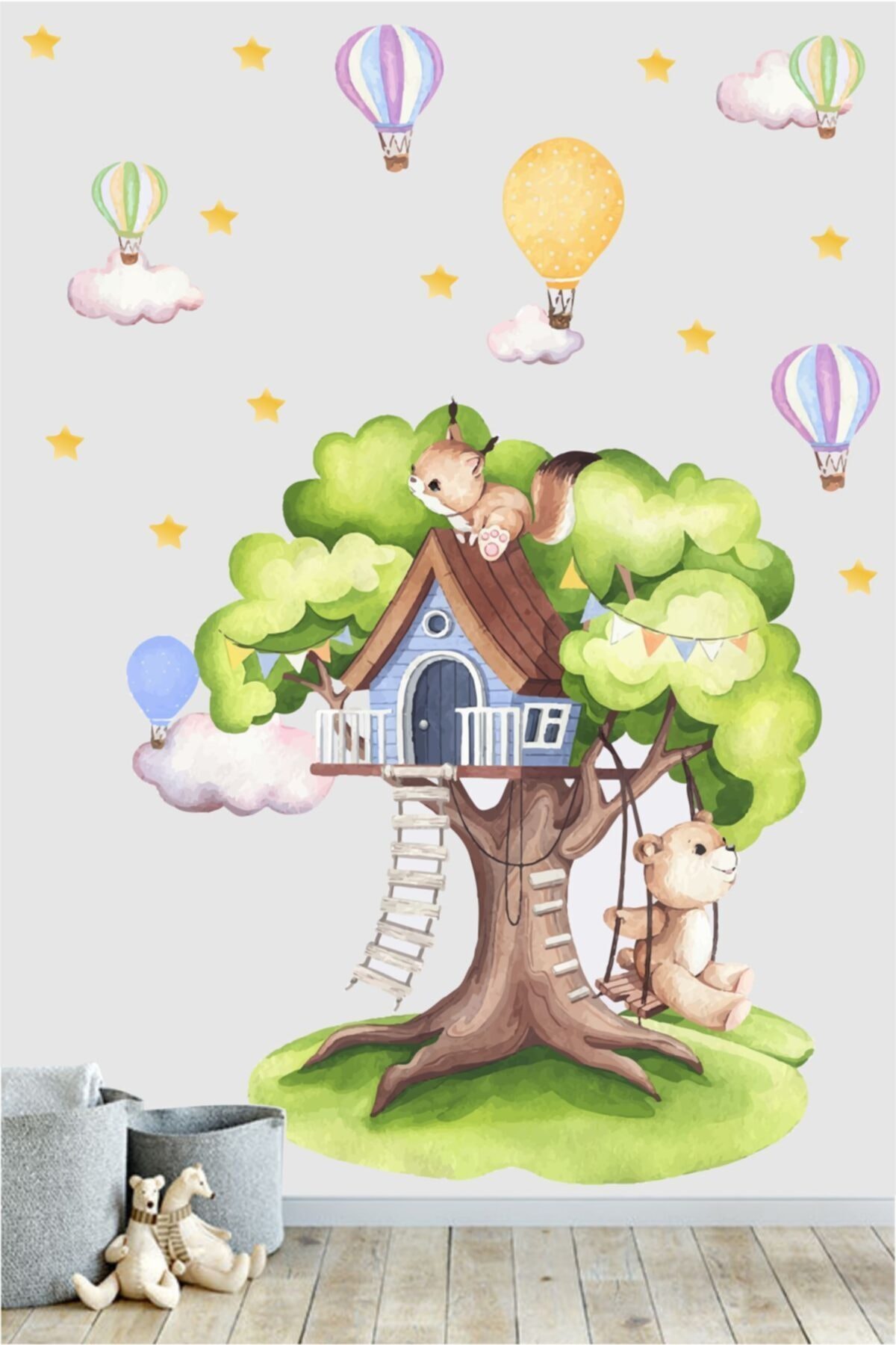 Ağaç Ev Çocuk Odası Duvar Sticker