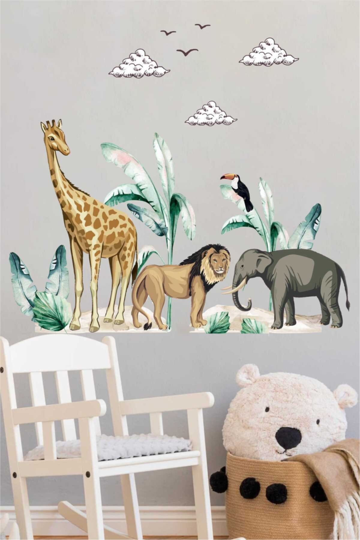 Hayvanlar Alemi Çocuk Odası Duvar Sticker