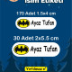 Batman Okul Etiketi Kalem Defter Etiketi Özel İsim Yazılabilen Etiket 200 Adet