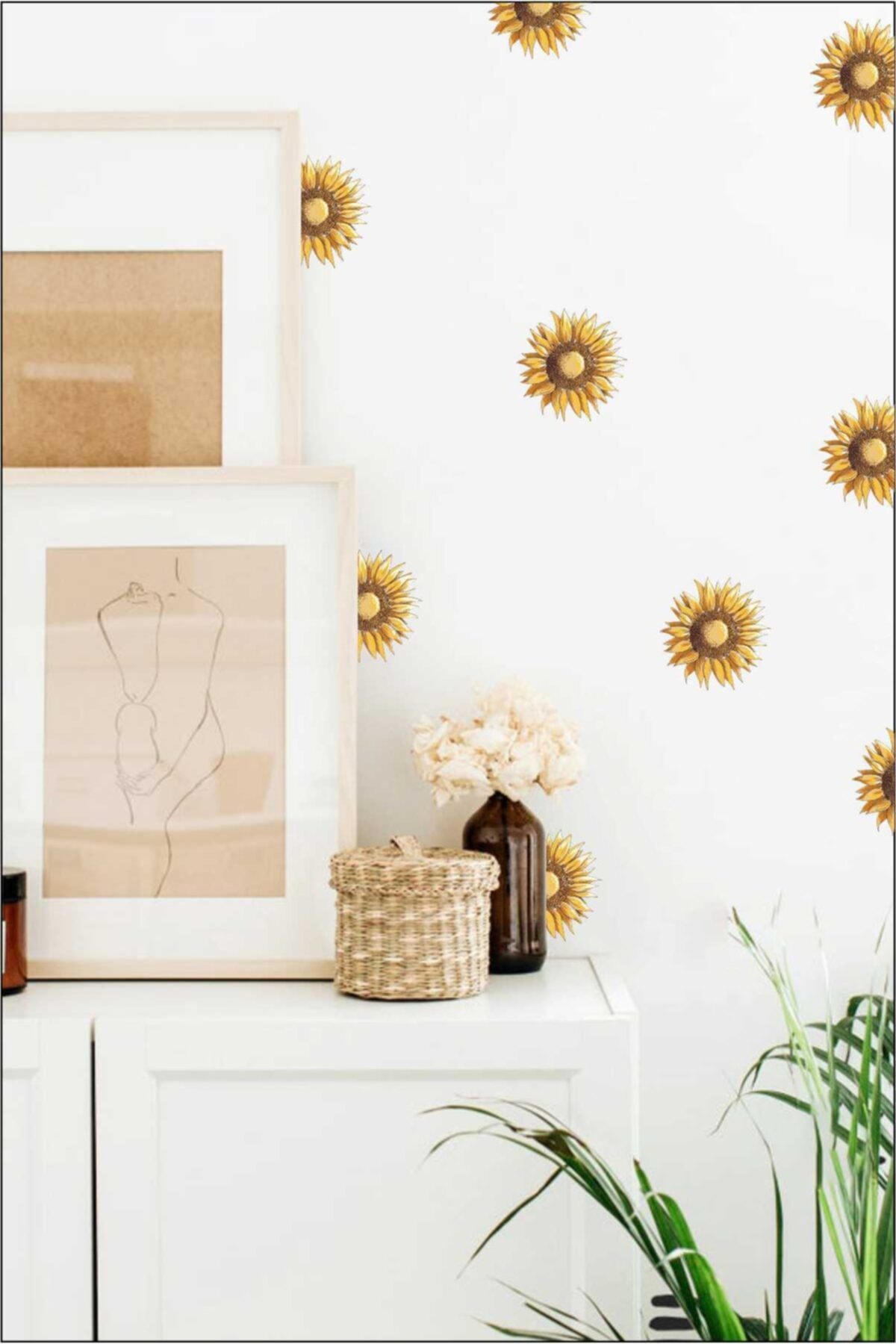 Güne Bakan Çiçeği Duvar Sticker