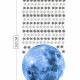 Mavi Moon Ve Yıldızlar Çocuk Odası Sticker