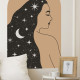 Moon Woman Duvar Sticker