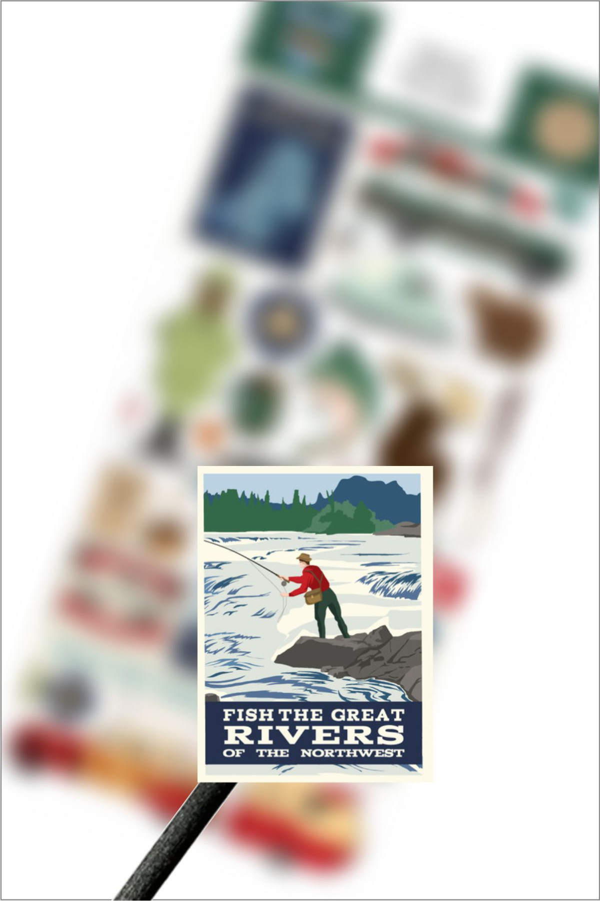 Travel Camp Sticker, Kamp Gezisi Etiketi