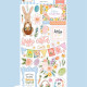 Flower Baby Sticker, Çiçekli Bebek Sticker