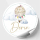 Retro Balonlar Bebek Etiketi- Doğum günü Etiketi 4x4 cm 96 Adet