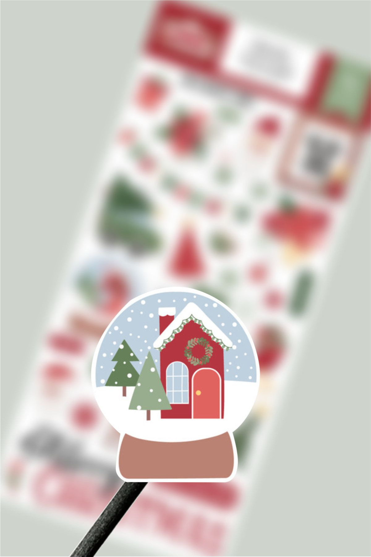 Yeni Yıl Etiketi, Santa Claus Lane Sticker