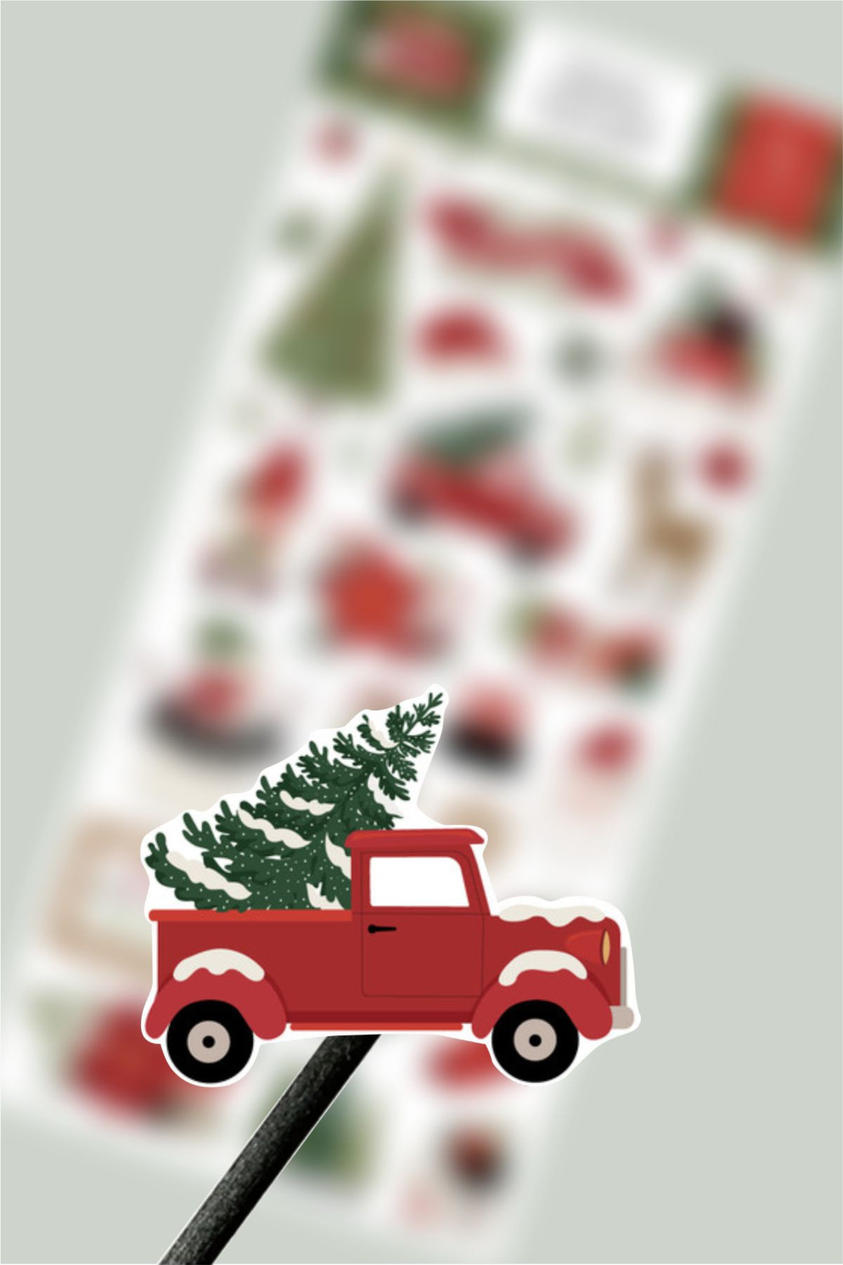 Yeni Yıl Etiketi, Gnome for Christmas Sticker