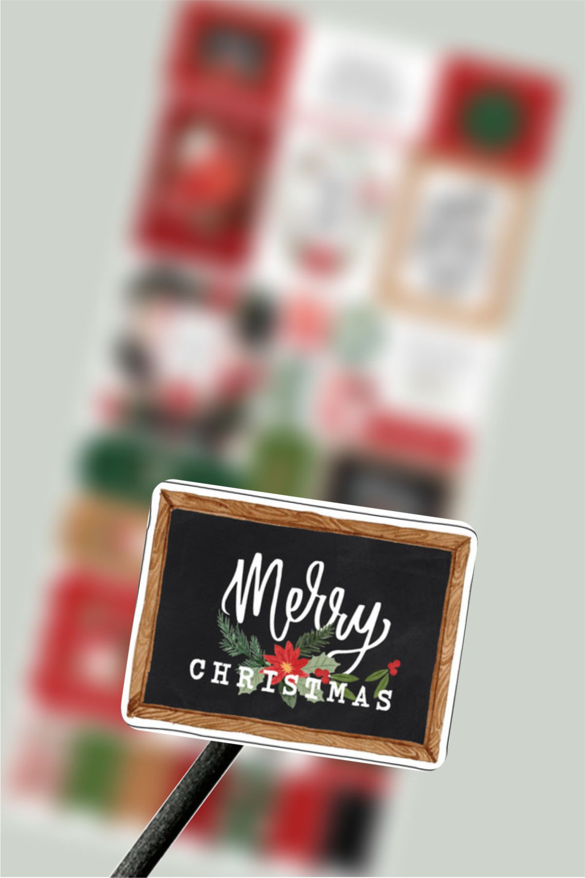 Yeni Yıl Etiketi, Happy Christmas Sticker