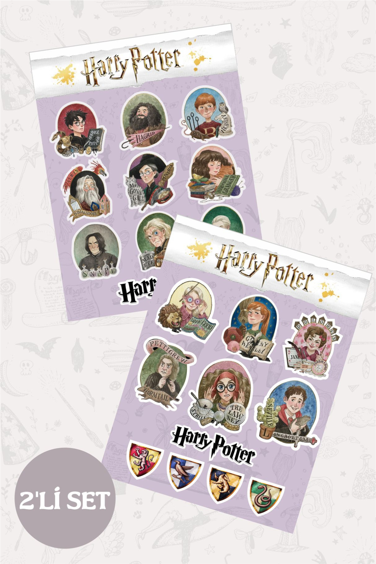 Harry Potter 2'li Sticker Seti