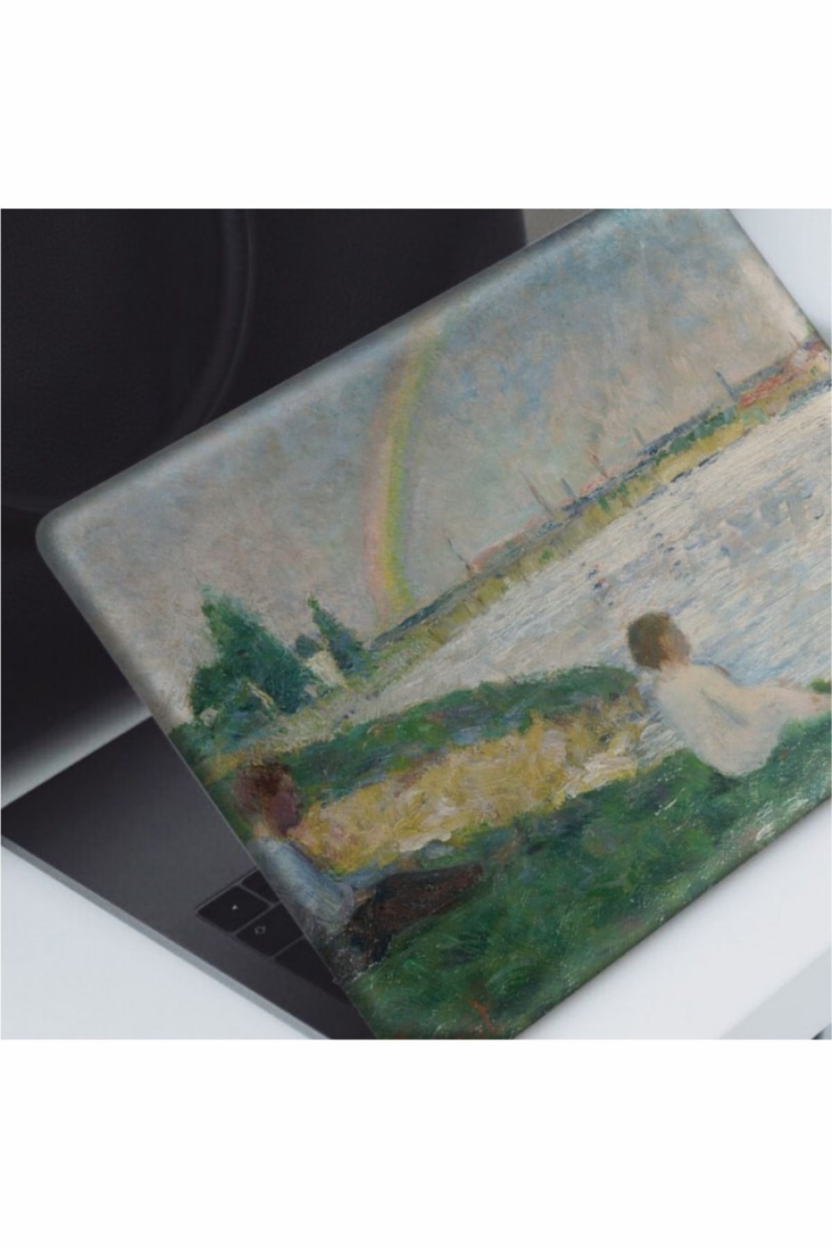 The Rainbow Study for 'Bathers at Asnières' Laptop Sticker Kaplama