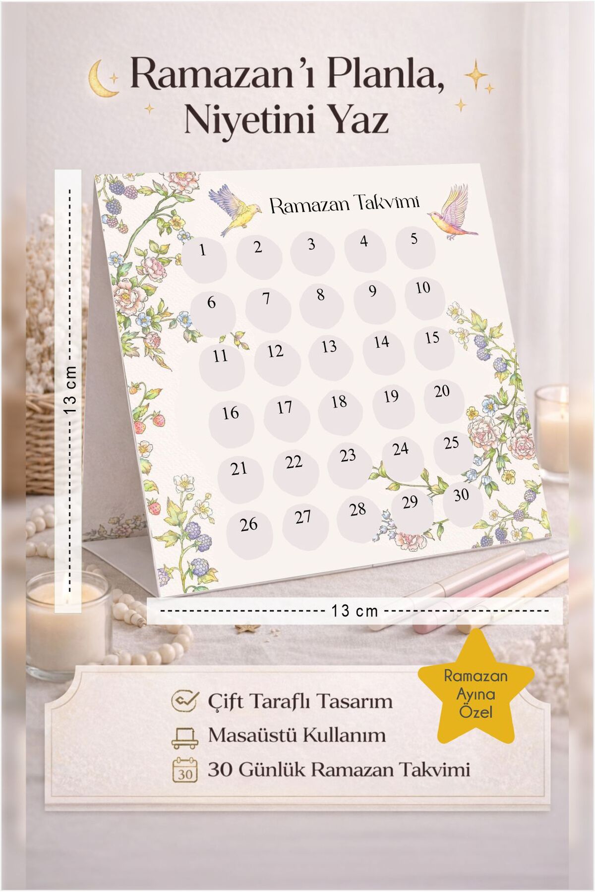 Masaüstü Ramazan Takvimi, Planlayıcı, Notluk