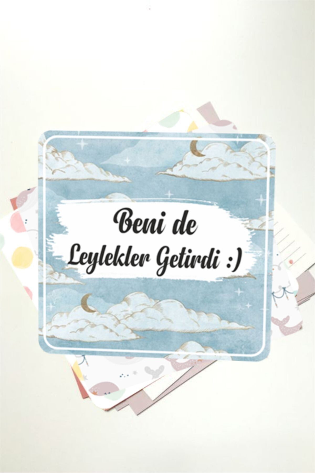 Tatlı Kargo Notları Sticker 8 Cm 60 Adet