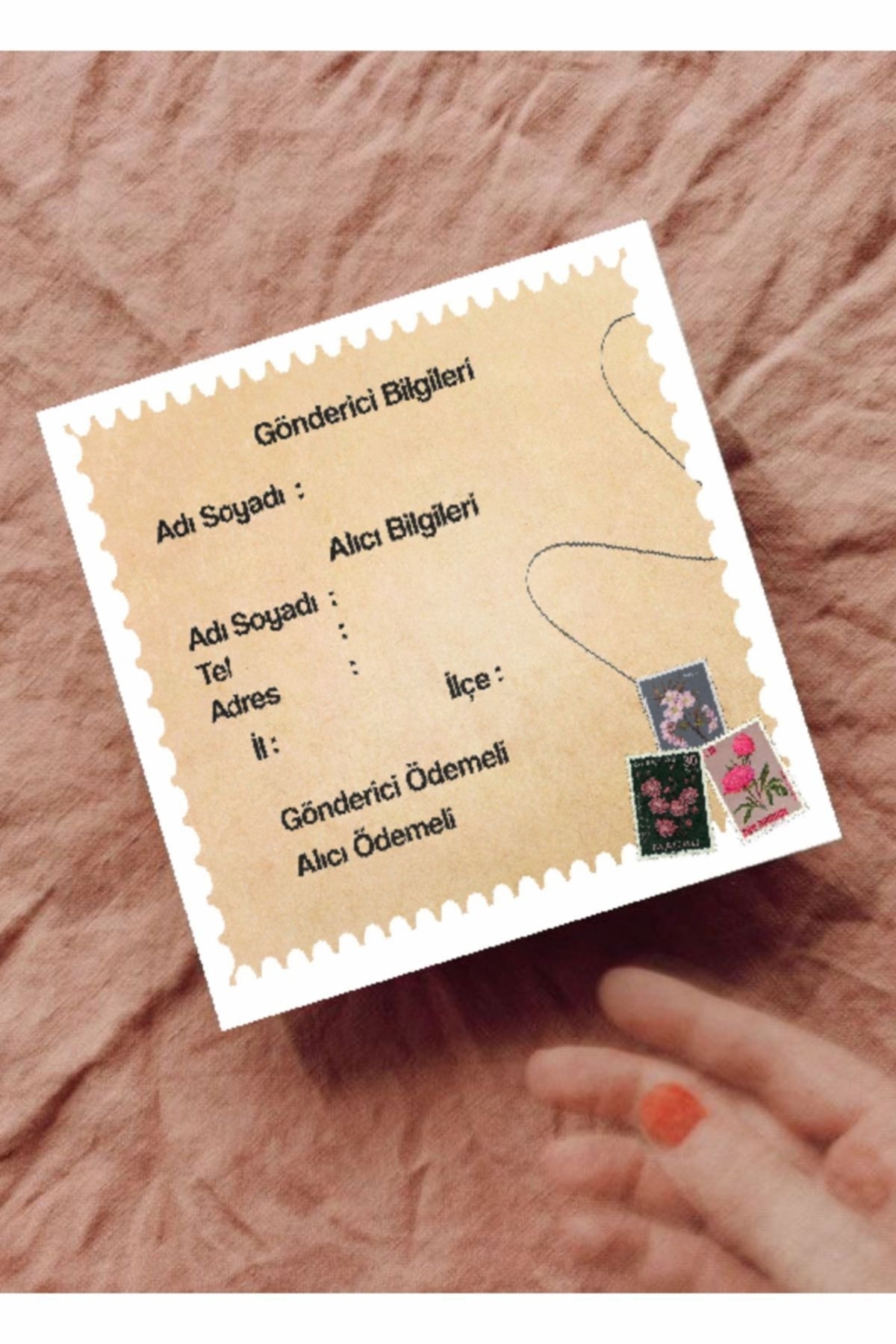 Vintage Kargo Sticker 10x10 Cm 50 Adet