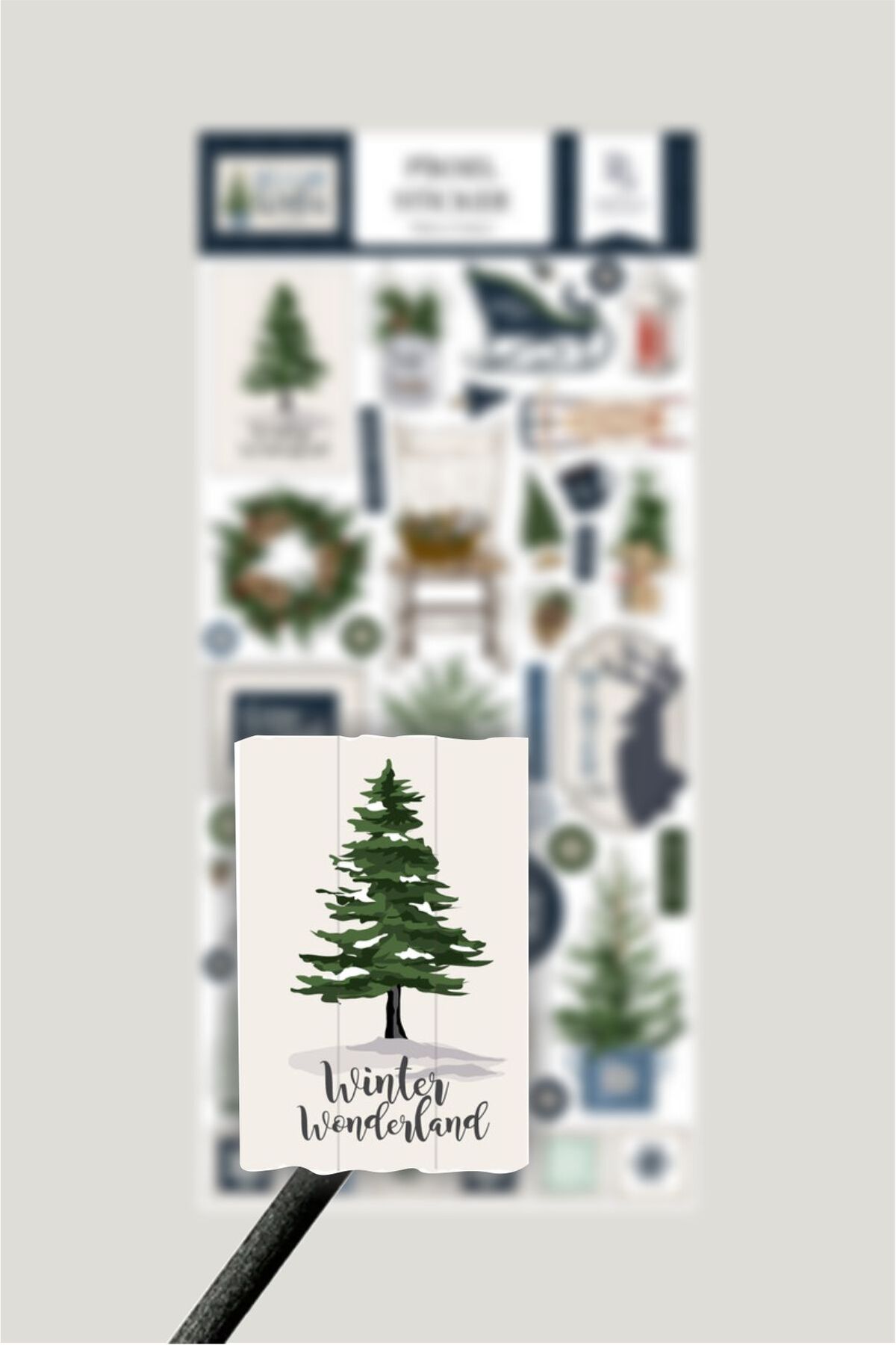 Merhaba Kış Temalı Etiket, Welcome Winter Sticker
