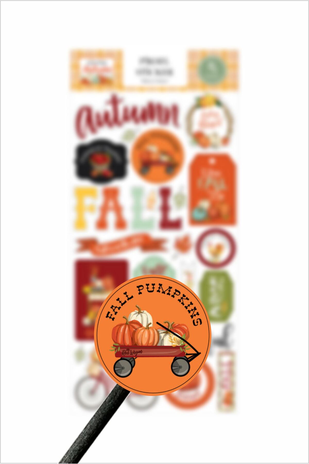 Sonbahar Temalı Sticker, Autumn Sticker