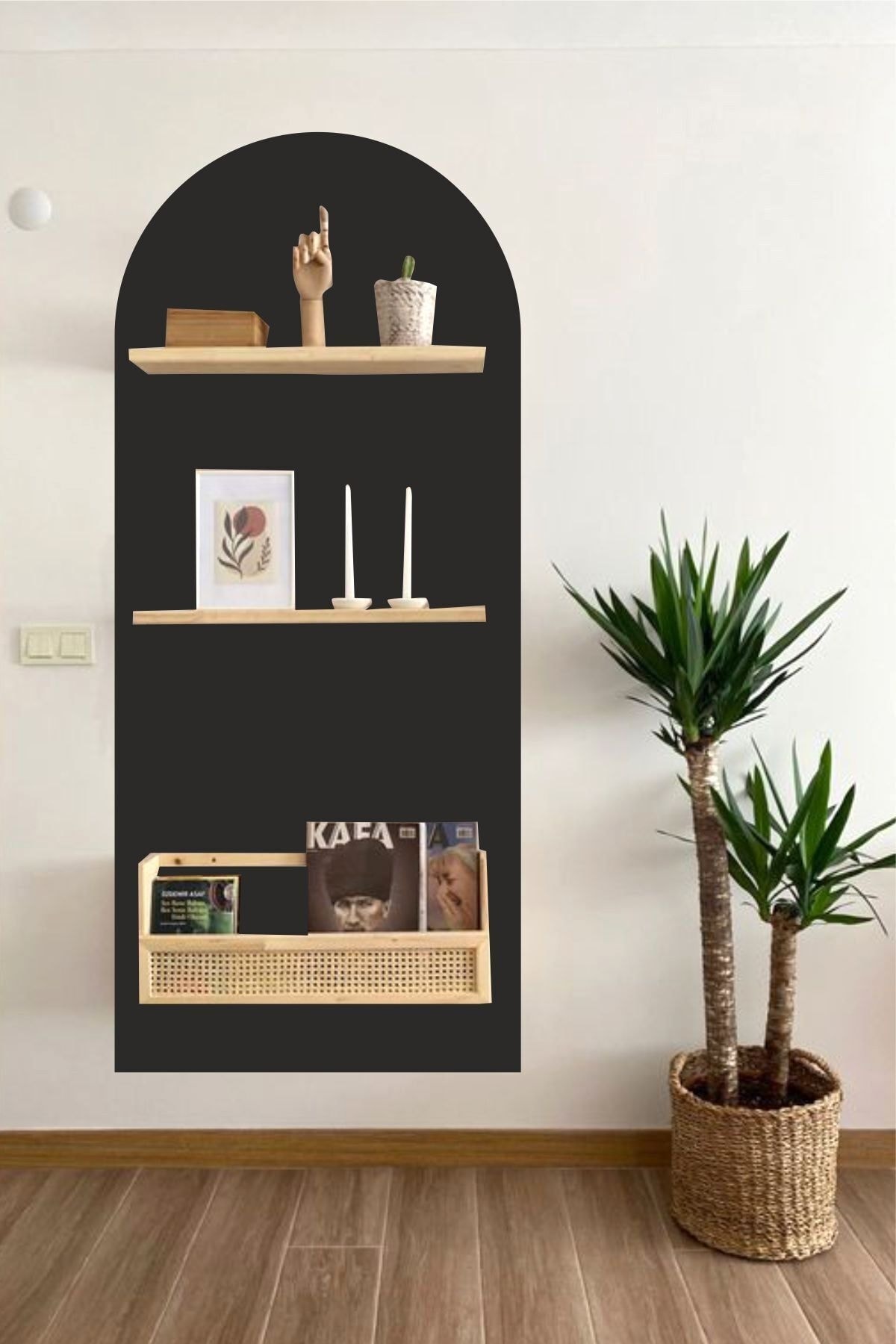 Bohem Oval Duvar Stickerı