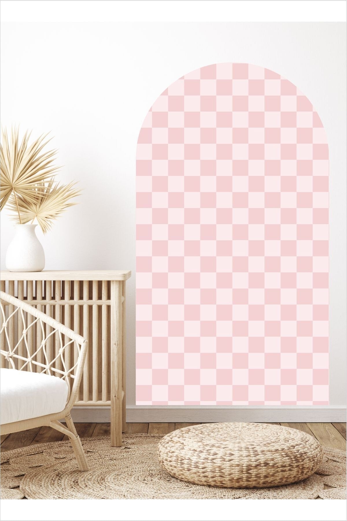 Mozaik Desen Bohem Oval Duvar Sticker