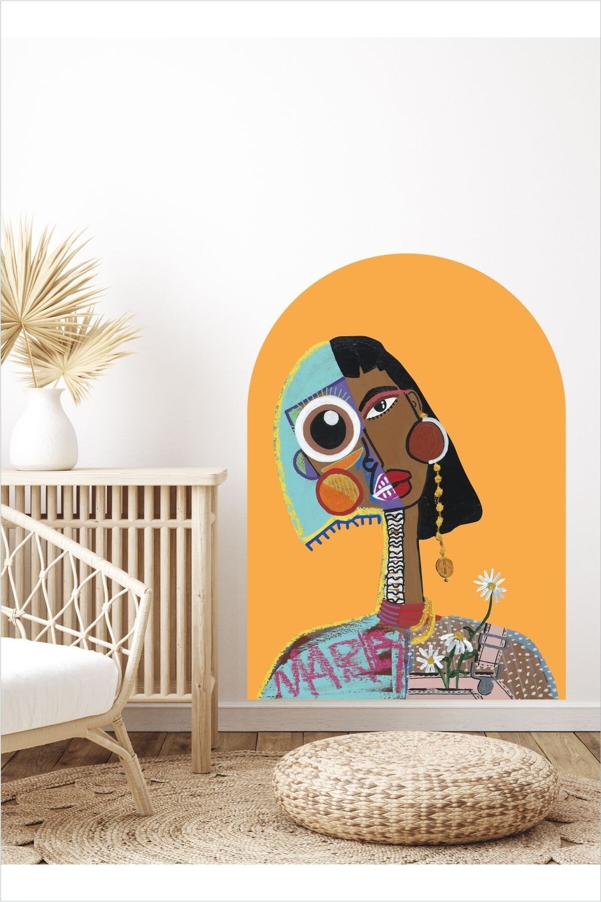 Woman's Story Tam Daire Bohem Sticker