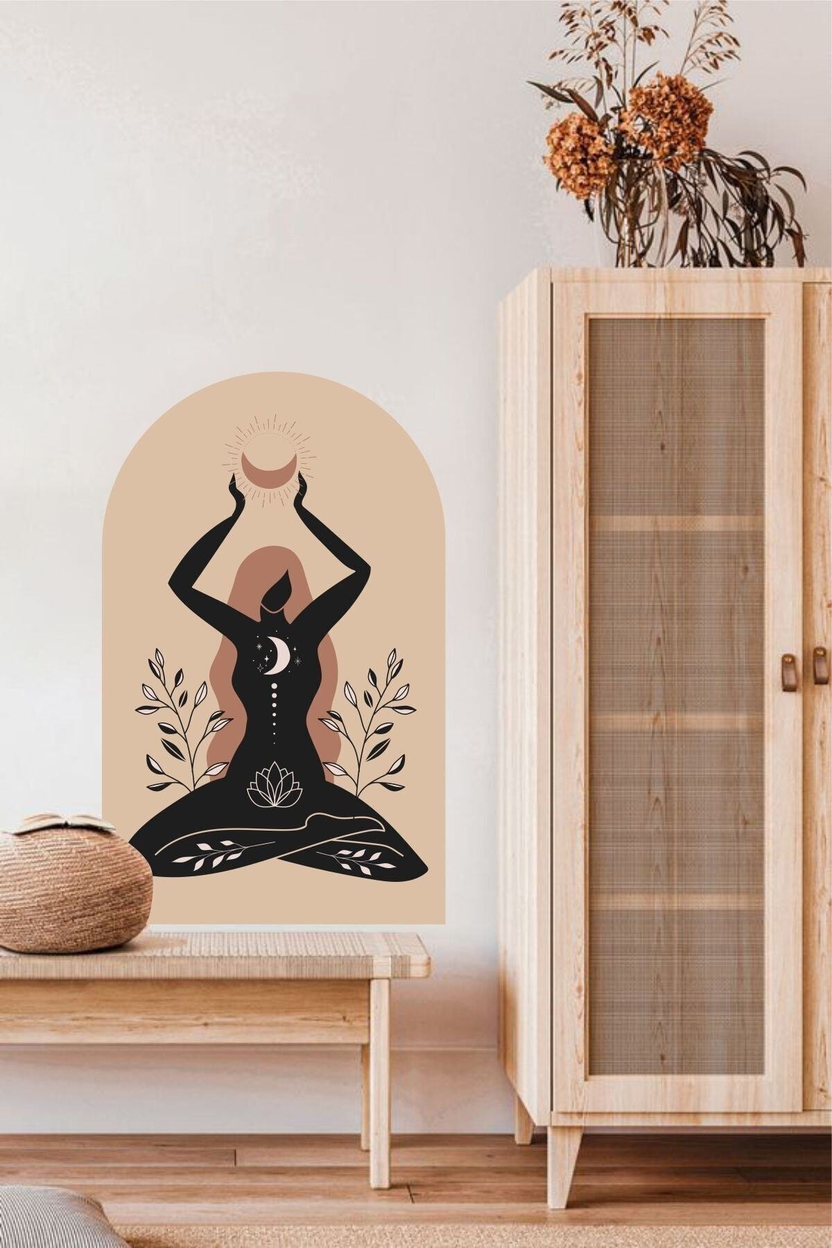 Kadın Bohem Duvar Stickerı